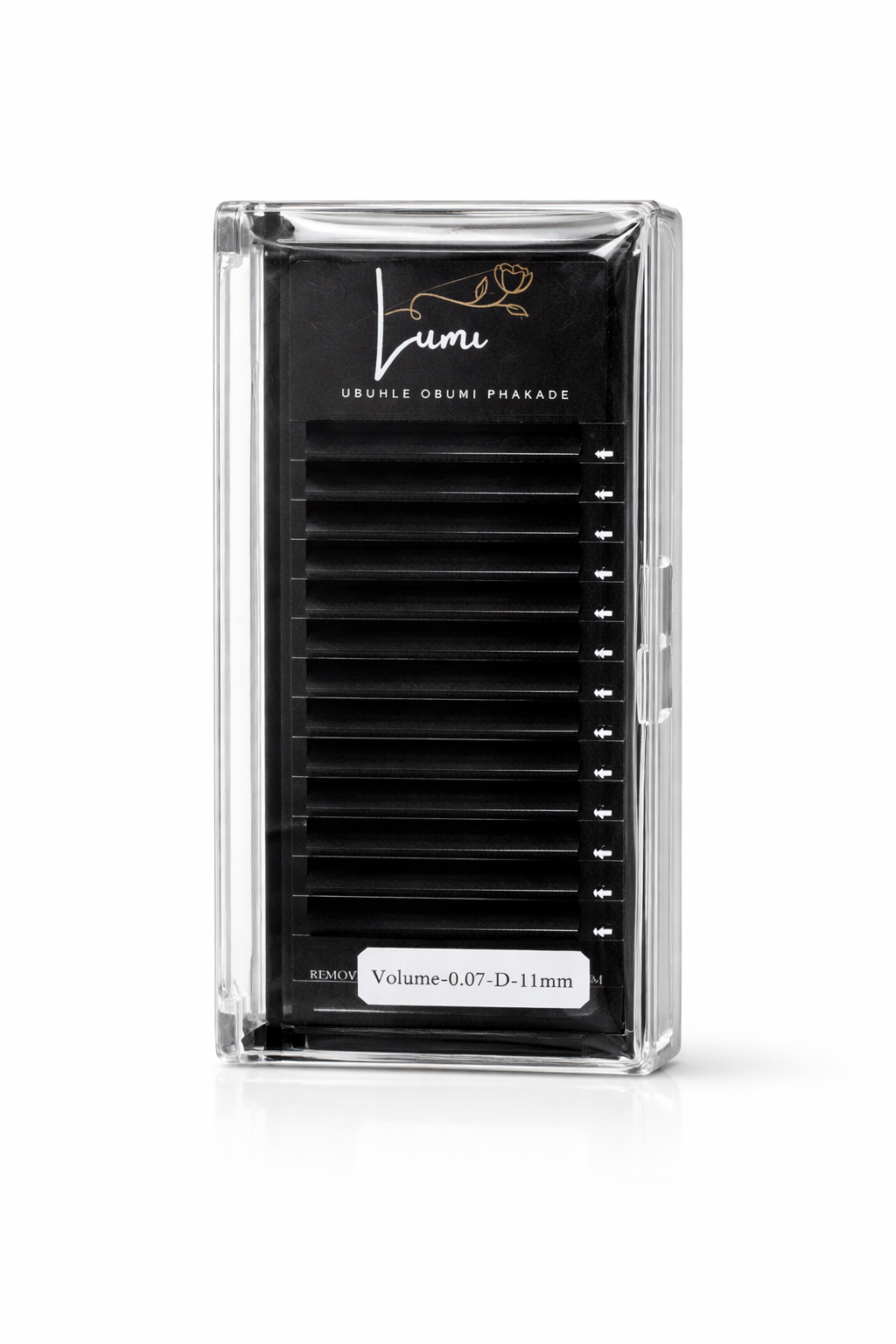 Lash trays D-curl